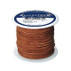 Suede Lace, 1/8" x 25 yd, Medium Brown