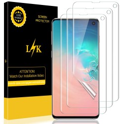 LK [3 Pack] Screen Protector for Samsung Galaxy S10, [HD Clear]
