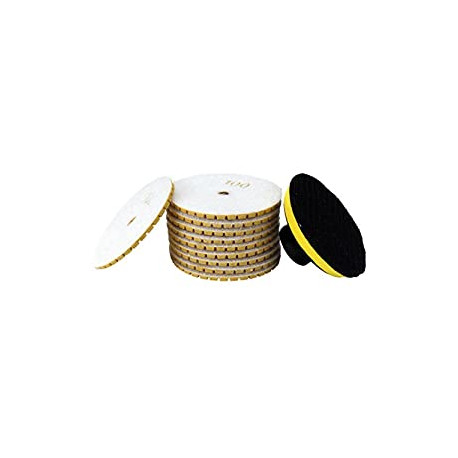 3-inch Diamond Wet Polishing Pad Grit 100 10pcs for Granite Concrete Marble