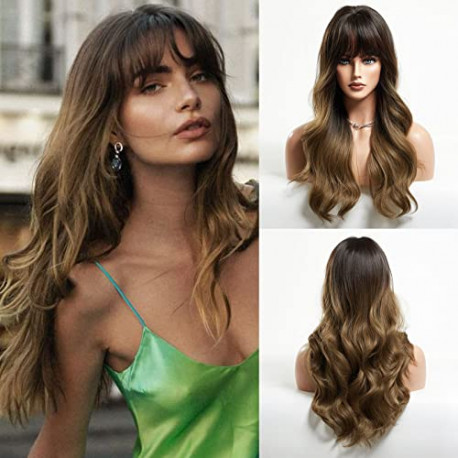 Medium Brown Ombre Wig