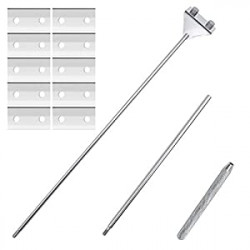 Cleaning Scraper Razor Cleaner with 10 Pcs Blades (26 Inch)