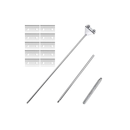 Cleaning Scraper Razor Cleaner with 10 Pcs Blades (26 Inch)
