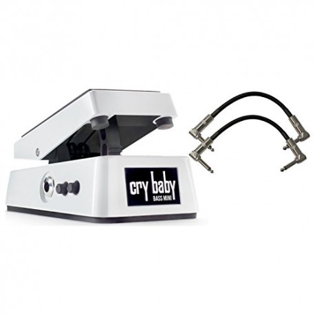 Cry Baby Mini Bass Wah Pedal w/ 2 Patch Cables