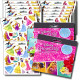 Disney Princess Stickers Party Favors - Bundle of 12 Sheets 240+ Stickers