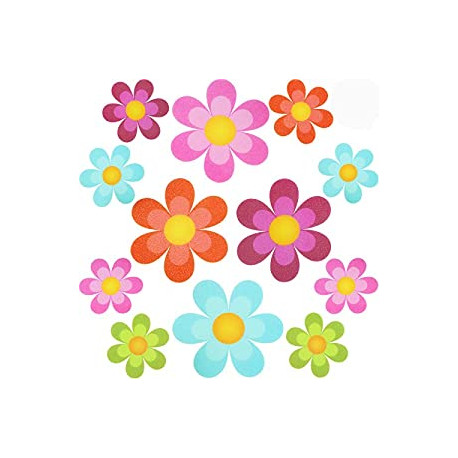 Pack 2 of Slippery Surfaces (20 Pieces, Colourful Flower)