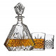 Whiskey Decanter Set with 2 Old Fashioned Whisky Glasses