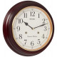 12 Inch Grain Finish Wall Clock