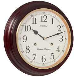 12 Inch Grain Finish Wall Clock