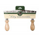 Stainless Steel Blade with Beechwood Handles, 9.5-Inch