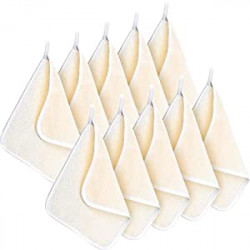 Pack 2 of 10 Packs Exfoliating Face and Body Wash Cloths Towe