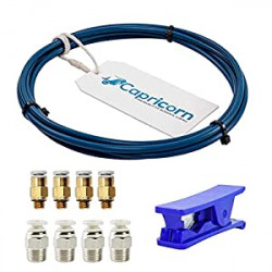 Bowden Tube (2 Meters) with 4Pcs PC4-M6 Fittings and 4Pcs PC4-M10 Fittings for 3D Printer 1.75mm Filament