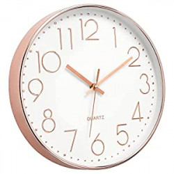 Modern Wall Clock 12 Inch Non-Ticking