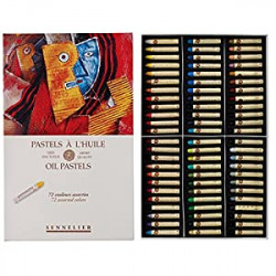 Oil Pastel Set, 72 Count (Pack of 1), Multicolor