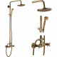 Antique Brass Bathroom Shower Faucet Set
