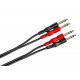 Dual 1/4" TRS to Dual 1/4" TRS Stereo Interconnect Cable, 4 Meters