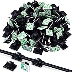 100 Pieces Adhesive Cable Clips Wire