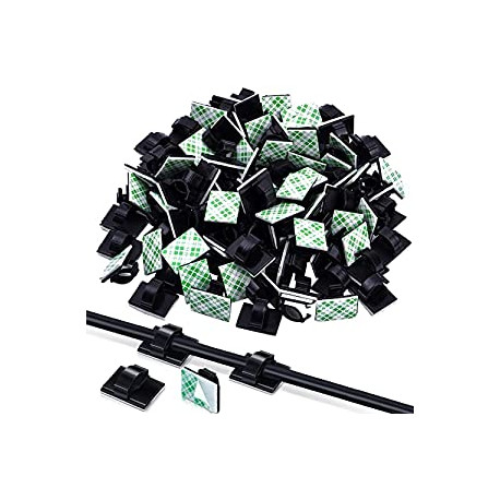 100 Pieces Adhesive Cable Clips Wire