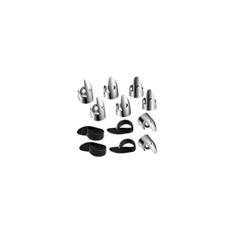 12 Pieces Steel Finger Picks Set