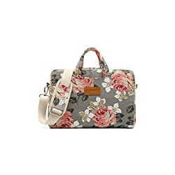 Grey Rose Pattern 15 inch Waterproof Laptop