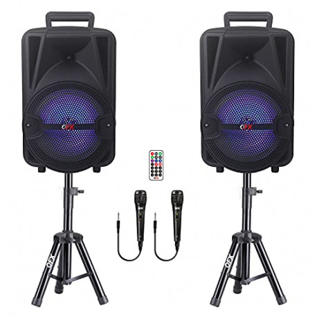 PBX-800 TWS Bluetooth 8” Woofer 1” Tweeter Rechargeable Portable Speakers