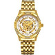 Men Automatic Mechanical Gold Watch Self-Winding
