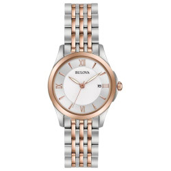 Bulova Women's 98M125 Analog Display Analog Quartz Multi-Color Watch