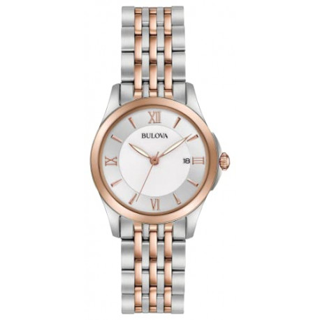 Bulova Women's 98M125 Analog Display Analog Quartz Multi-Color Watch