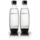 Pack 3 of 2 Pack Original Sodastream Source BLACK Carbonating Water Bottles 1 Liter