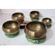 Nepal-Beaten Tibetan Singing Bowl Set of 5