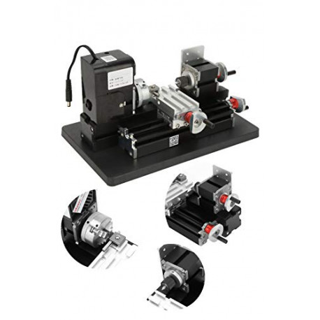 Mini Metal Lathe, 24W 20000RPM Mini Wood Lathe