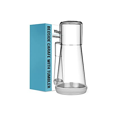 Glass Mouthwash Decanter for Bathroom (22 OZ)