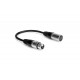 XLR5M to XLR3F DMX-512 Adaptor Cable, 6 Inch