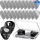 20 Pieces Metal Guitar Picks Plectrums Stainless