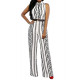 Womens Button Up Printed Long Wide
