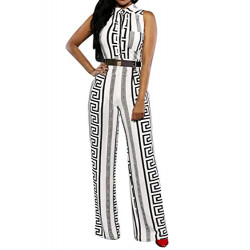 Womens Button Up Printed Long Wide