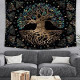 Living room Tapestry 51.2 in * 59 in (130 cm * 150 cm Black)