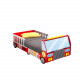 Fire Truck Wooden Toddler Bed with Guard Rails