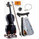 4/4 Full Size SKYVN201 Black Violin