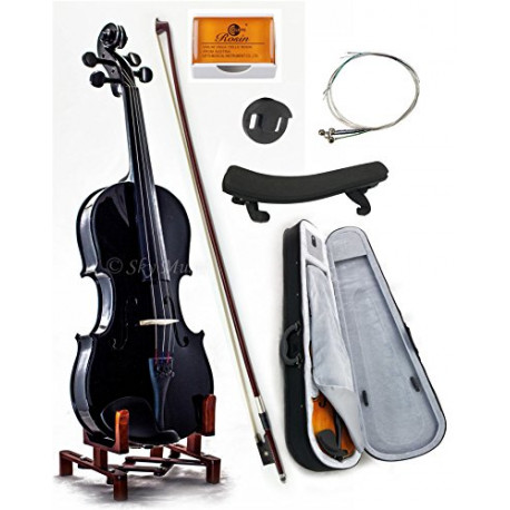 4/4 Full Size SKYVN201 Black Violin