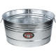 35-Gallon Round Steel Tub