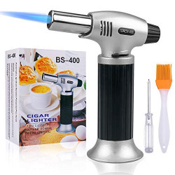 Chef Cooking Torch Lighter, Butane Refillable, Flame Adjustable (MAX 2500°F)