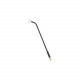 33-Inch Shower Wand with Shut off , Black