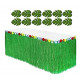 1 Table Skirt Hawaiian Luau Hibiscus Green