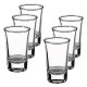 Set of 6 Shot Glasses, 6 Count (Pack of 1), Clear