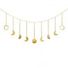 Pack 2 of Nursery Bedroom Livingroom Dorm Home Apartment, Christmas Birthday Party Gift, Gold, 50"
