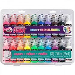 Non-Toxic and Permanent 3D Paint for Fashion Party 20 Pack
