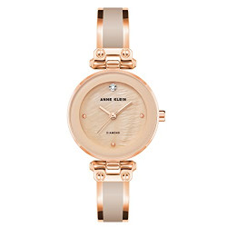 Anne Klein Women's Genuine Diamond Dial Bangle Watch