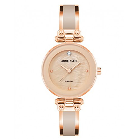 Anne Klein Women's Genuine Diamond Dial Bangle Watch