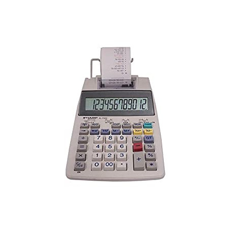 Sharp EL-1750V Two-Color Printing Calculator 2 Lines/Sec 3" Black/Red