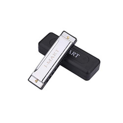 I-MART Diatonic 10 Hole Key of C Blues Harmonica (Sliver)